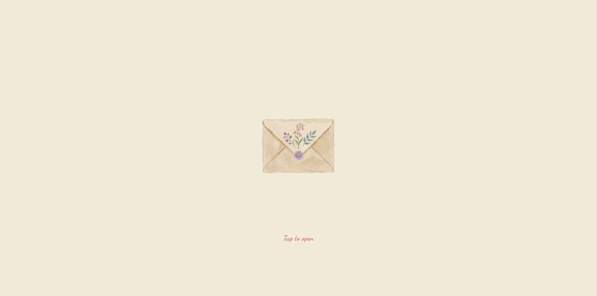an envelope — tap to open